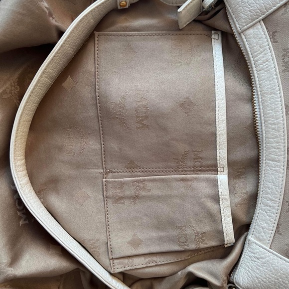 AUTHENTIC VINTAGE MCM CANVAS LEATHER SHOULDER BAG - Picture 14 of 16